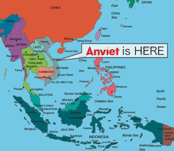 Anviet is conveniently located near the Danang International Airport and Da Nang Port for product shipping and distribution.